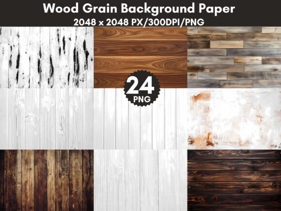 23 Wood Grain Background Paper
