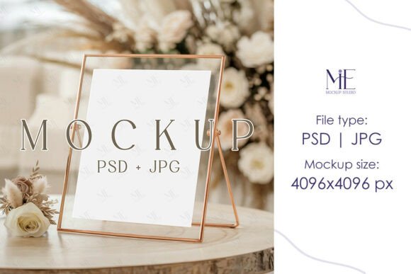 8x10 Table Sign Mockup Wedding Poster: A Versatile Tool for Creative Designers