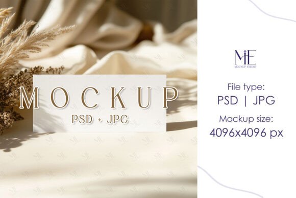 Gift Card Mockup, Gift Certificate PSD