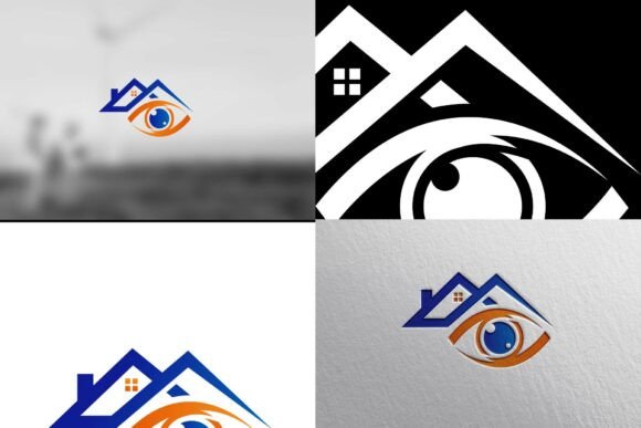 House and Eye Logo for Real Estate