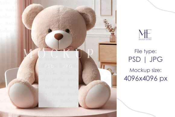 Invitation Mockup 5x7 Card PSD