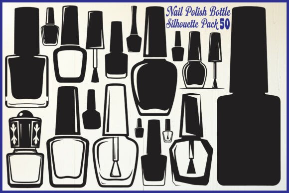 Nail Polish Bottle Silhouettes: A Stylish Addition to Your Beauty Branding