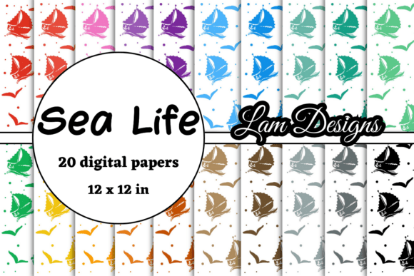 Sea Life Digital Papers: A Creative Resource for Every Project