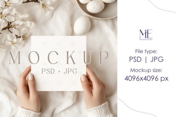 Square Card Mockup, Easter Square Invite: A Strategic Tool for Creative Professionals