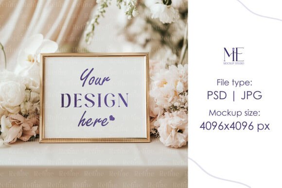 Table Frame Mockup, Horizontal Sign PSD: A Versatile Tool for Designers