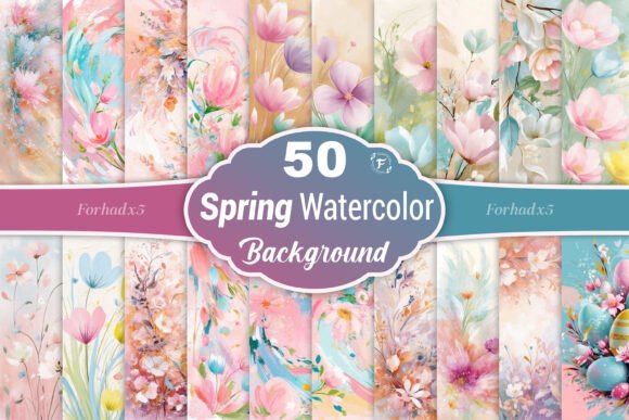 Watercolor Spring Background: A Fresh Start for Your Creative Projects
