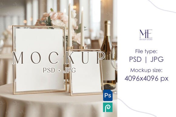 Wedding Time Capsule Mockup Frame Card